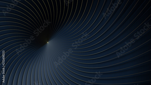 Abstract luxury gold and dark blue lines curve repeating background
