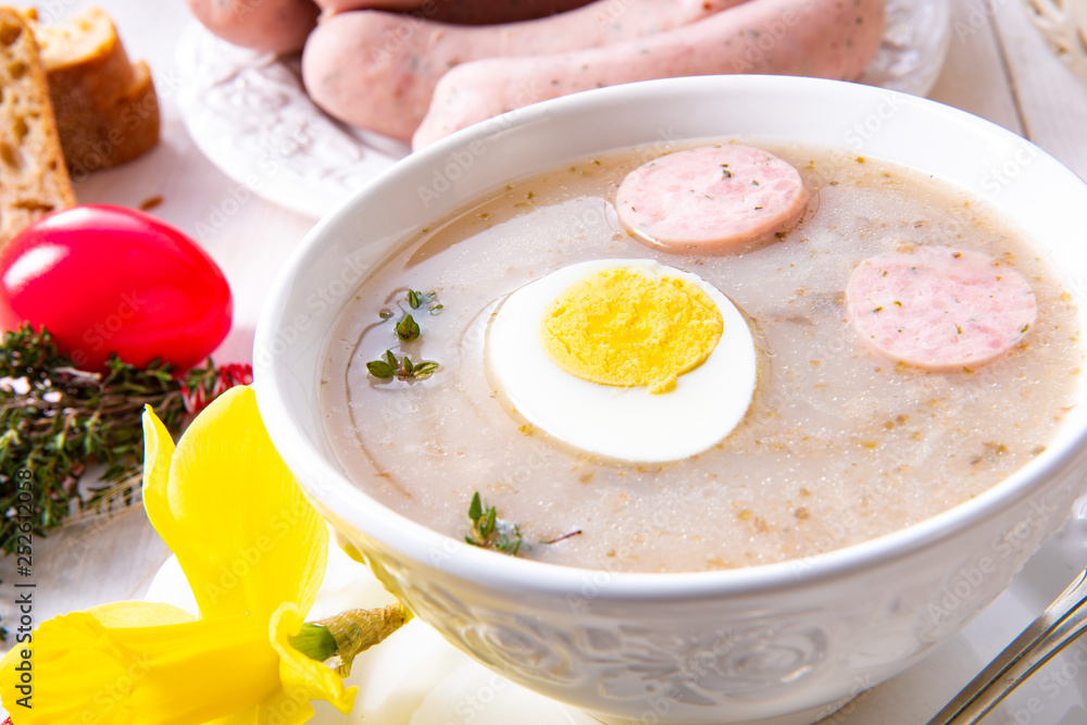 Zurek delicious easter soup after polish style Zurek delicious easter soup after polish style