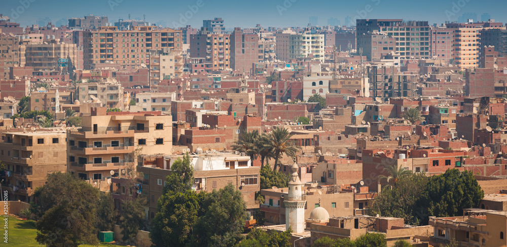 view of buildings in the city of Cairo.