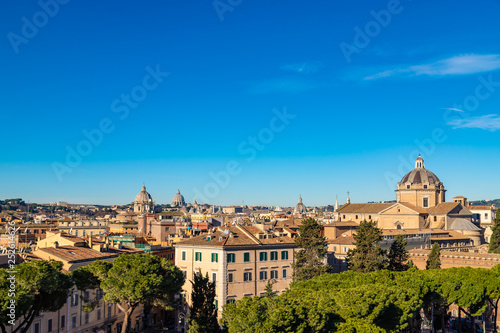 Rome cityscape. Rome architecture and landmark. Italy