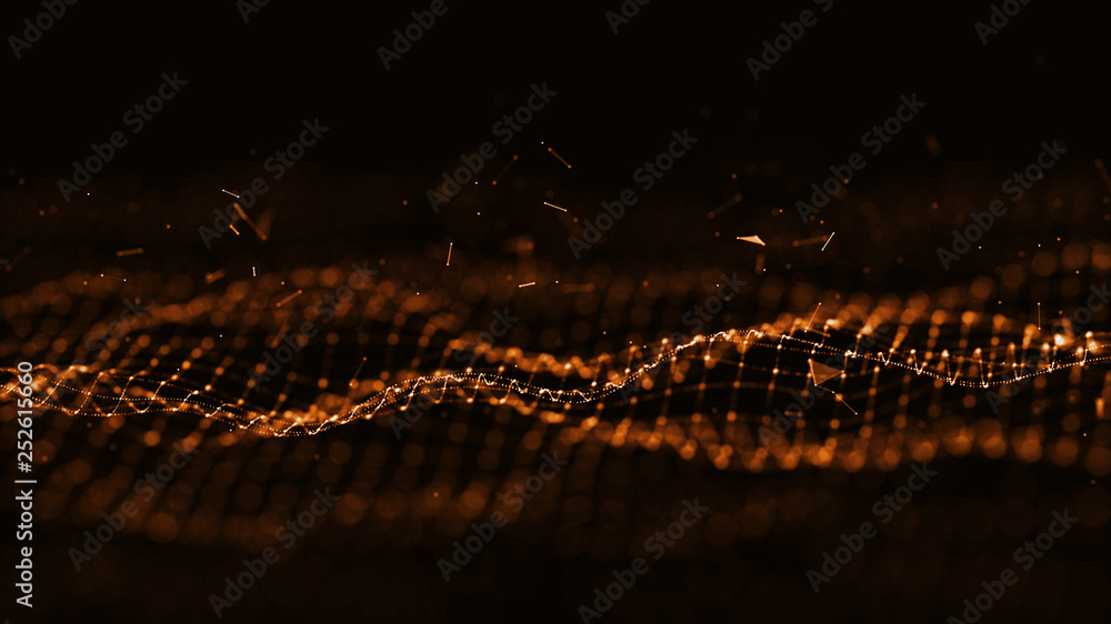 Fototapeta premium Technology Network Background.