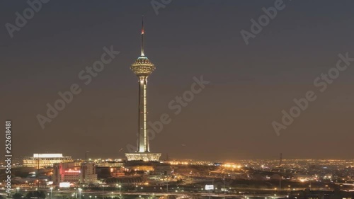 Iran, Tehran view of the city (time-lapse) photo