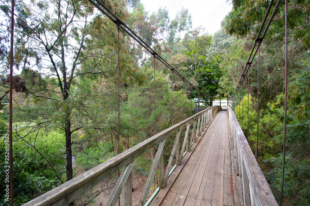 Obraz premium Loch Suspension Bridge