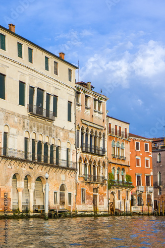 Buildings in narrow canal in Venice, Italy