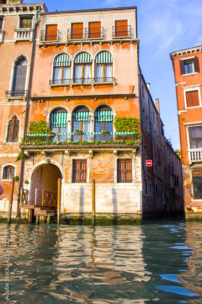 Buildings in narrow canal in Venice, Italy Buildings in narrow canal in Venice, Italy