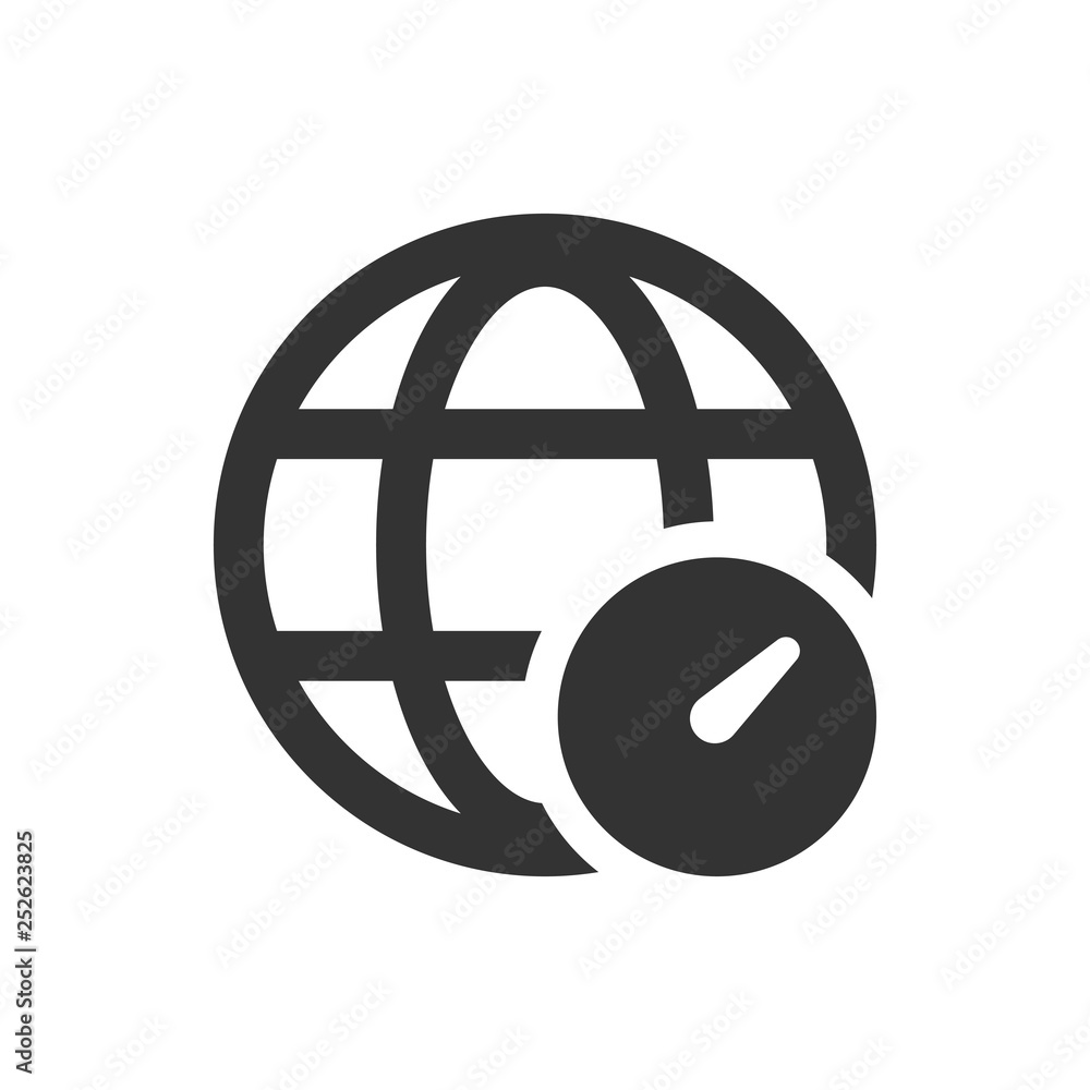 Global time icon Global time icon