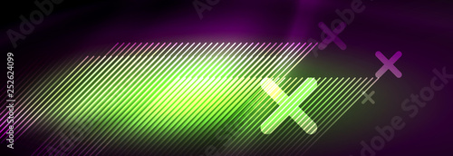 Shiny glowing lights neon color design background