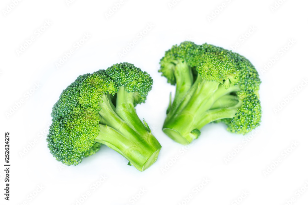 Broccoli on white background. Broccoli on white background.