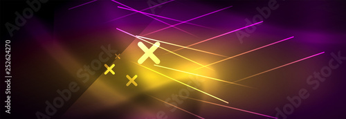 Shiny glowing lights neon color design background