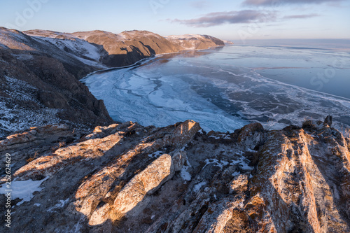 View of the Tazheran coast of Lake Baikal