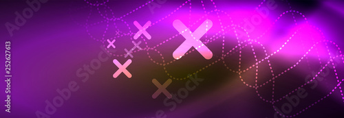 Shiny neon lights background, techno design, modern wallpaper for your project