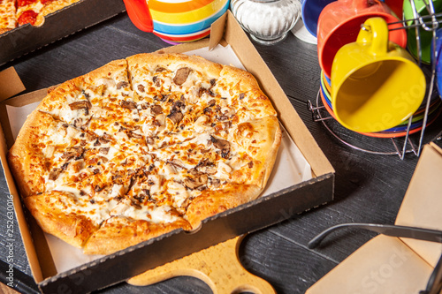 Pizza on the table. Pizza i...