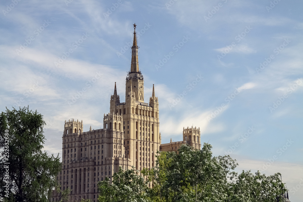 Fototapeta premium Old Moscow high-rise