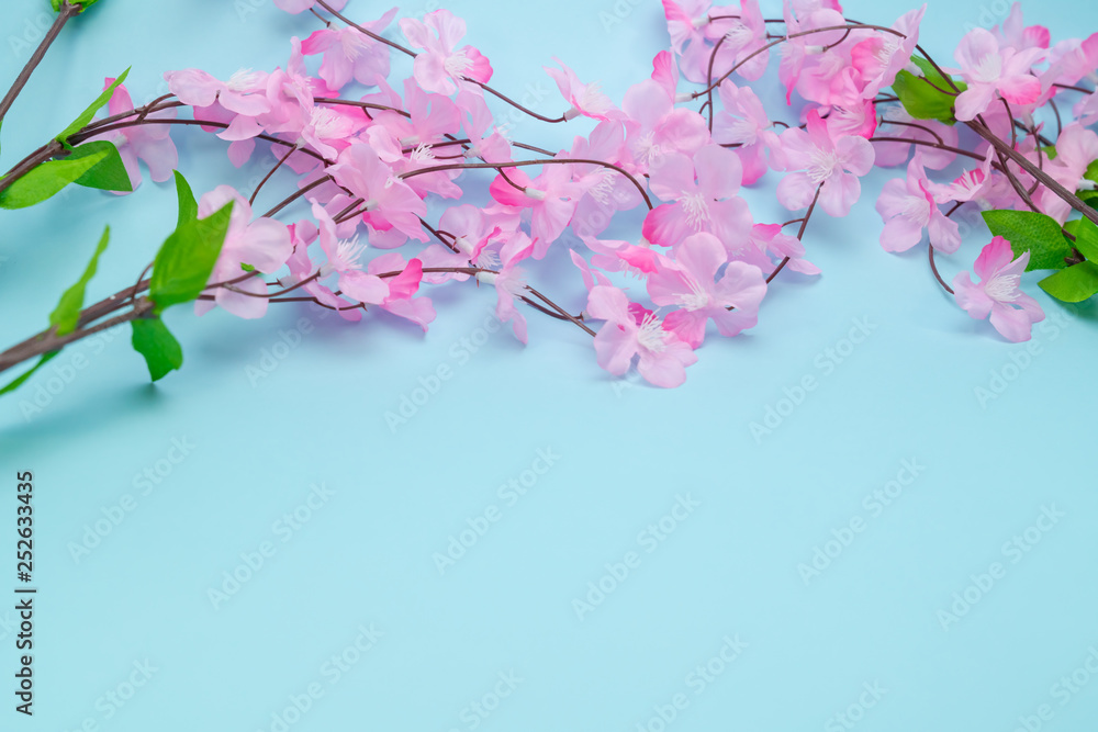 桜 造花 背景用 Stock Photo Adobe Stock