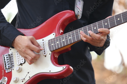 man playing guitar