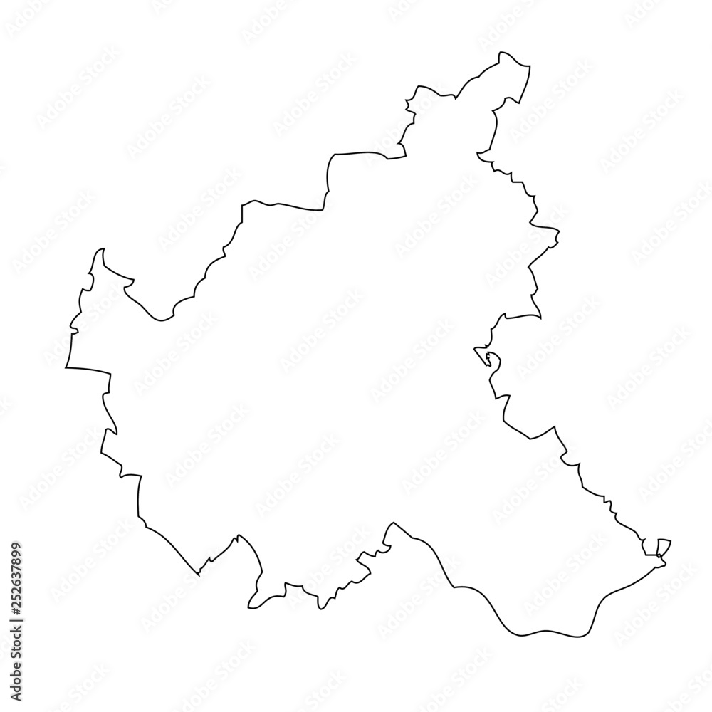 Freie und Hansestadt Hamburg - map region of Germany