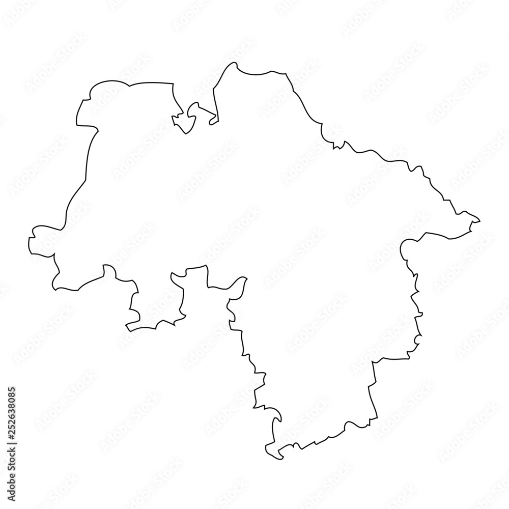 Niedersachsen, Hannover - map region of Germany