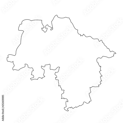 Niedersachsen  Hannover - map region of Germany