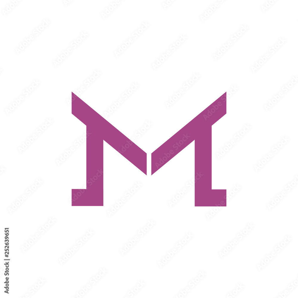 letters mt simple geometric logo vector letters mt simple geometric logo vector