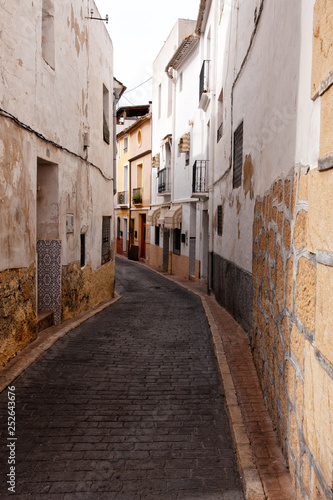 Polop old town street. One of Spain's most visited located in Alicante province © Eleonora