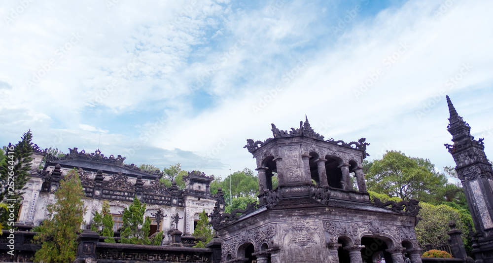 The most notable place in Khai Dinh Tomb in vietnam
