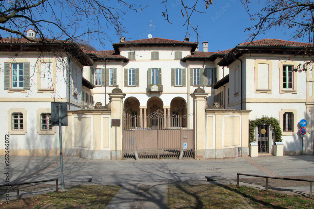 Fototapeta premium Villa Massari a Corbetta in Italia, Historic Massari Villa in Corbetta Village in Italy