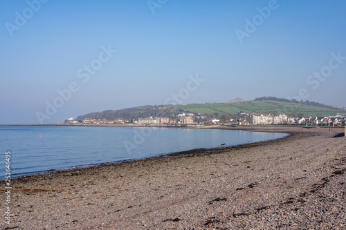 Largs Bay Looking North out towards Aubery   Knock Hill in the Town of Largs on the West Coast of Scotland