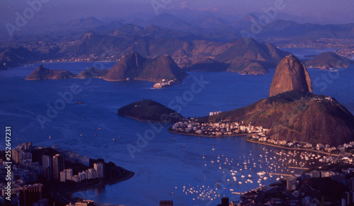 Brazil: Panorama of Rio de Janeiro city from Corcorvado photo