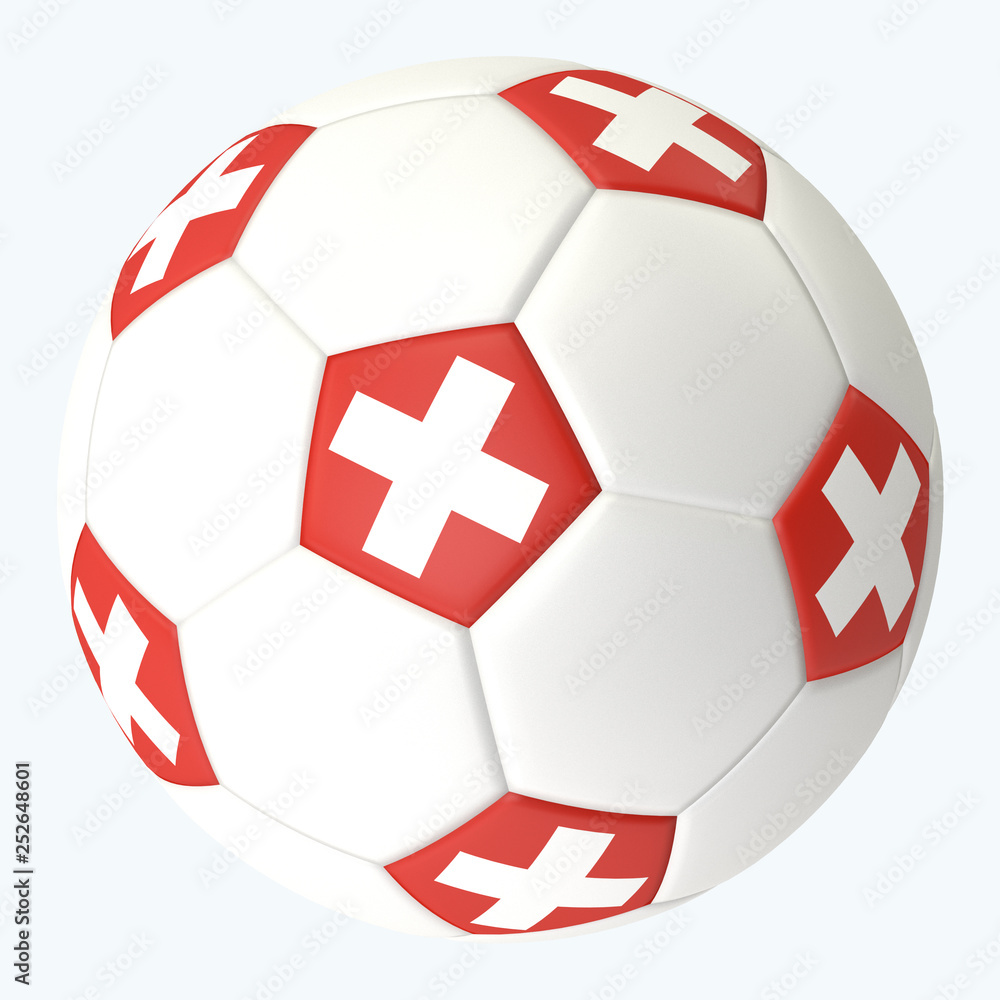 3D rendered soccerball