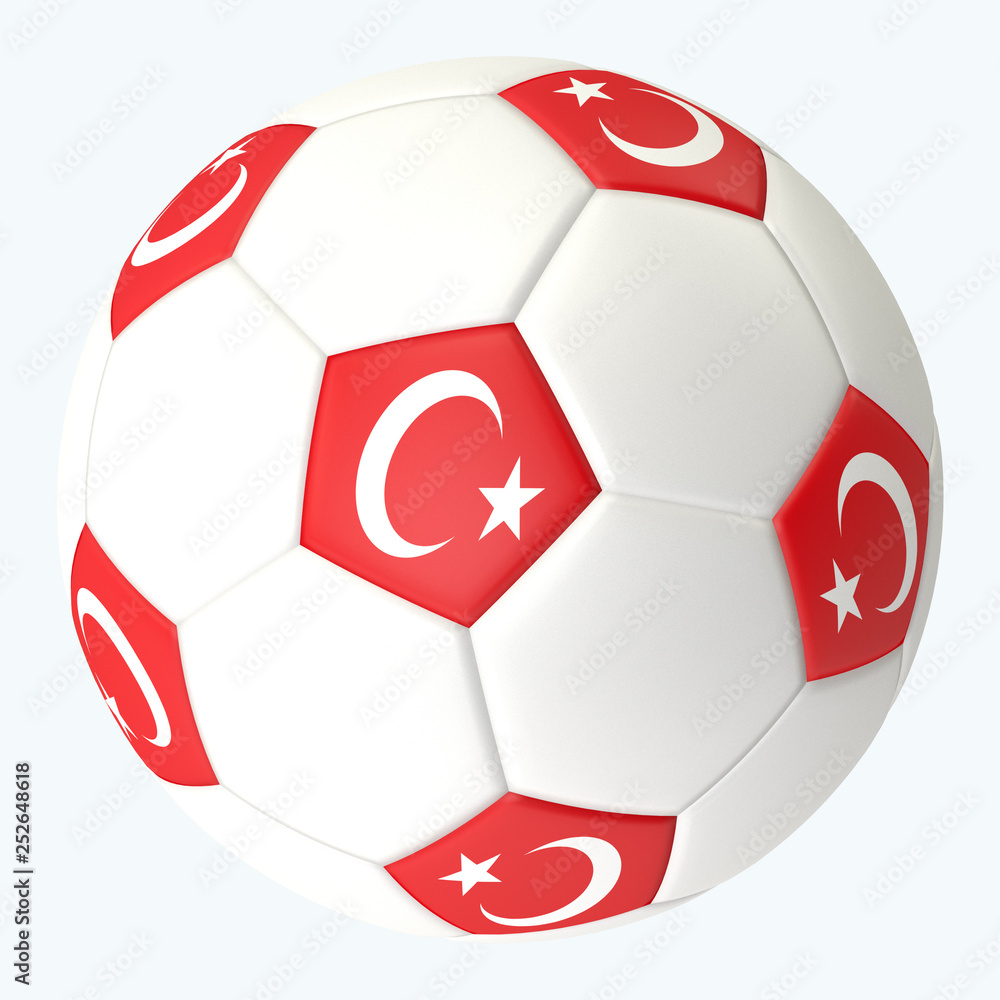 3D rendered soccerball
