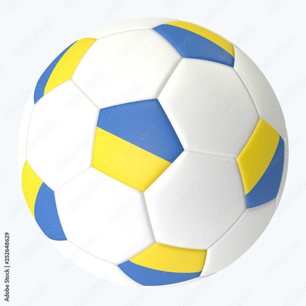 3D rendered soccerball