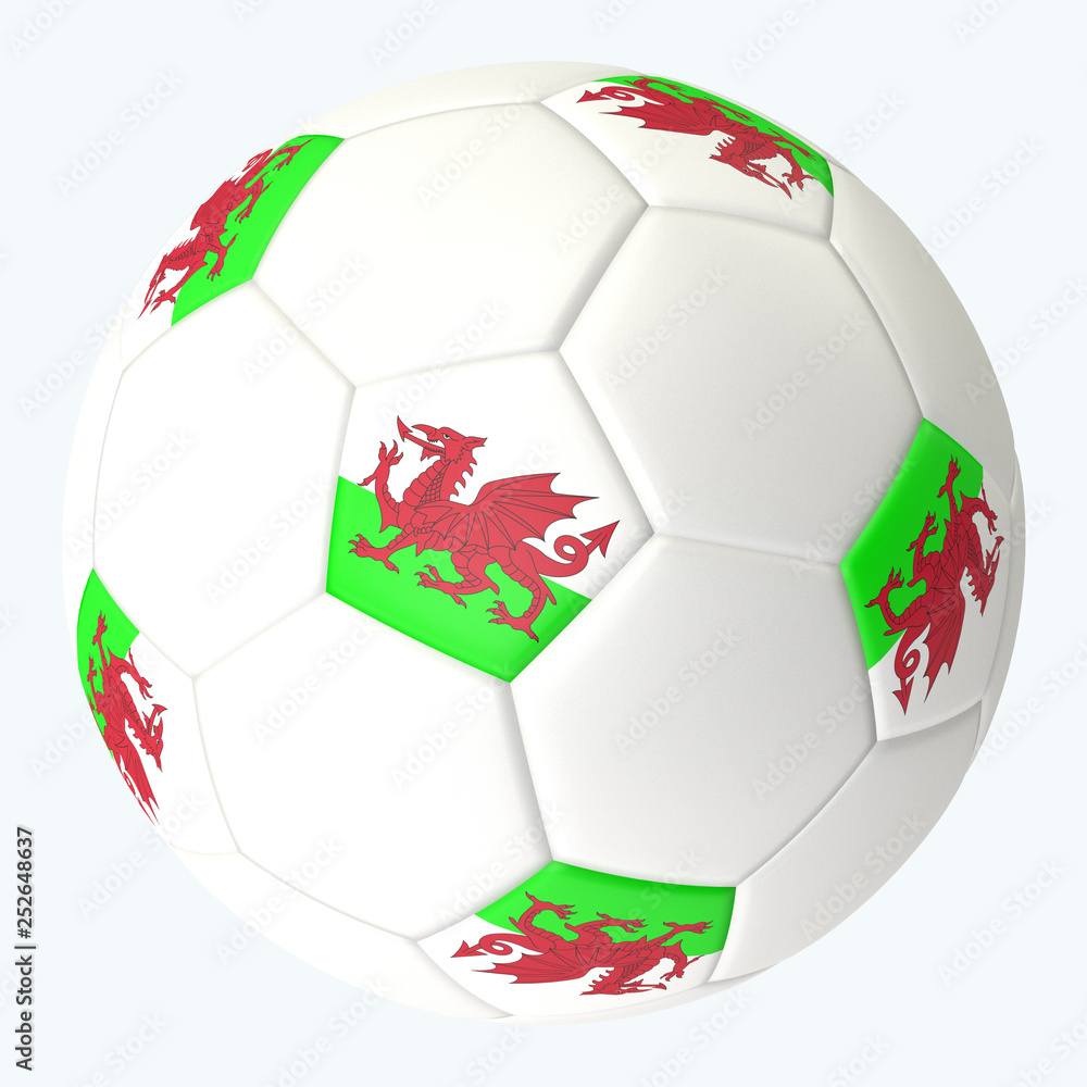3D rendered soccerball