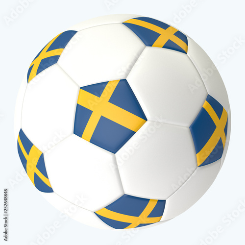 Obraz na płótnie 3D rendered soccerball w salonie