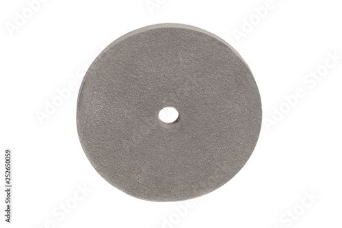 Fotografie Round grindstone isolated on white background