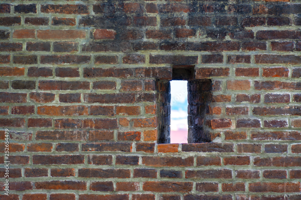 Fototapeta premium Brick wall with window