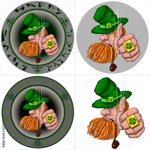 St. patricks day leprechaun portrait