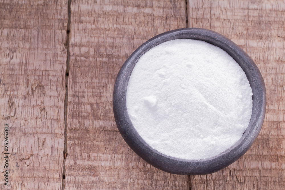 baking soda on the table, for cleaning and disinfection baking soda on the table, for cleaning and disinfection