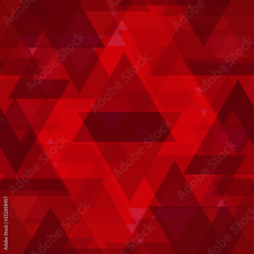 Bright red large triangles in the intersection and overlay.