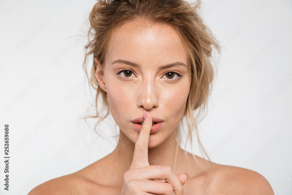 Beauty portrait of an attractive blonde woman Beauty portrait of an attractive blonde woman