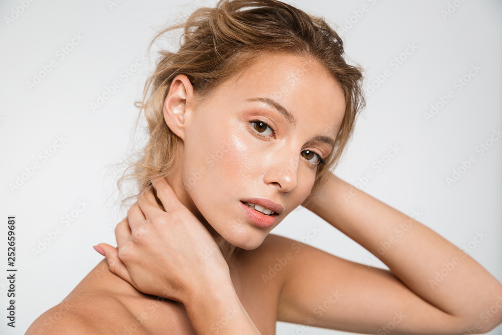Beauty portrait of an attractive blonde woman Beauty portrait of an attractive blonde woman