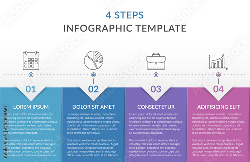 Infographic Template with 4 Steps