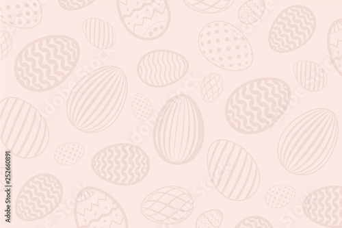Easter egg pastel pattern. Chocolate brown color, holiday eggs texture. Simple abstract decorative template Happy Easter celebration. Stylized milk chocolate cute ornament. Vector illustration
