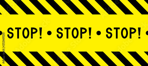 Stop! Warning tape. © rootstocks