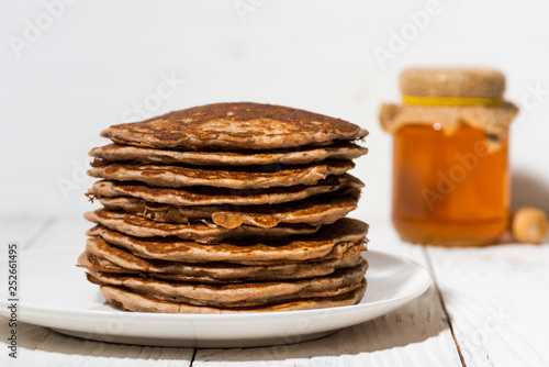 Wallpaper Mural a stack of homemade pancakes, closeup Torontodigital.ca