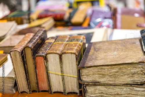 OLD BOOKS IN ANTIQUES FAIR