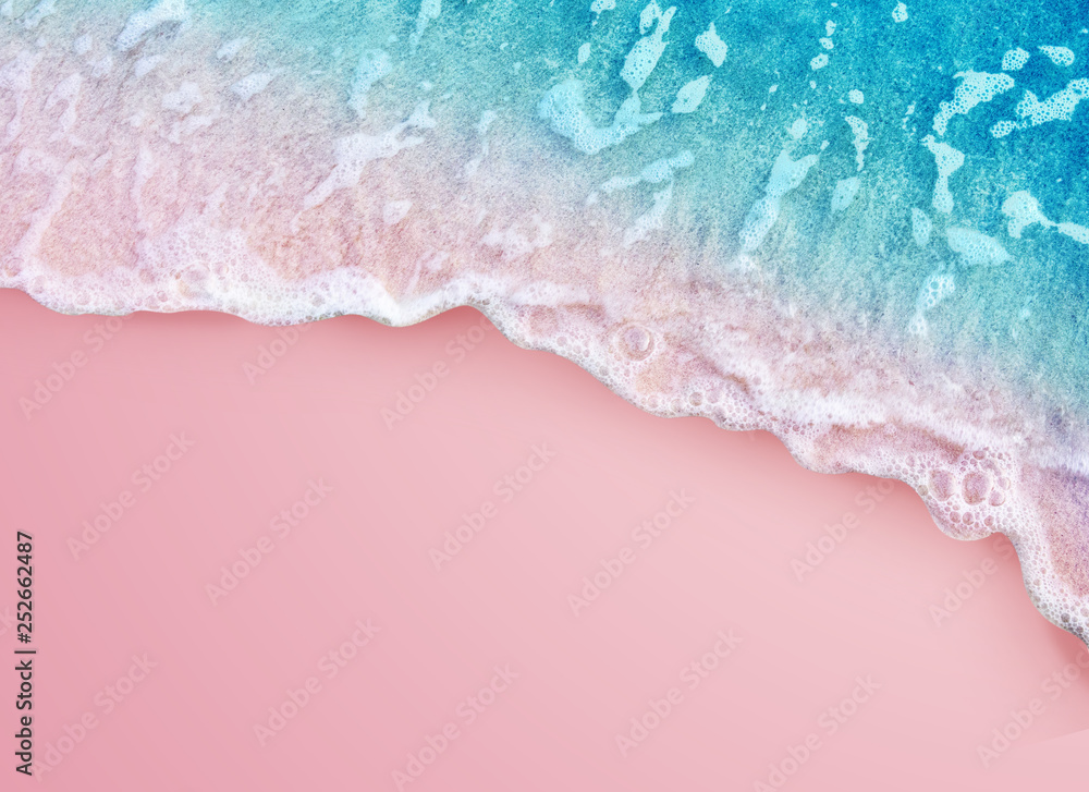 Hình ảnh về đại dương xanh mềm trên nền màu hồng nhạt là điều hoàn hảo để giúp bạn giảm căng thẳng và thư giãn. Hãy chìm đắm vào ngắm những con sóng êm ái, đầy tình cảm và đong đầy năng lượng tích cực.