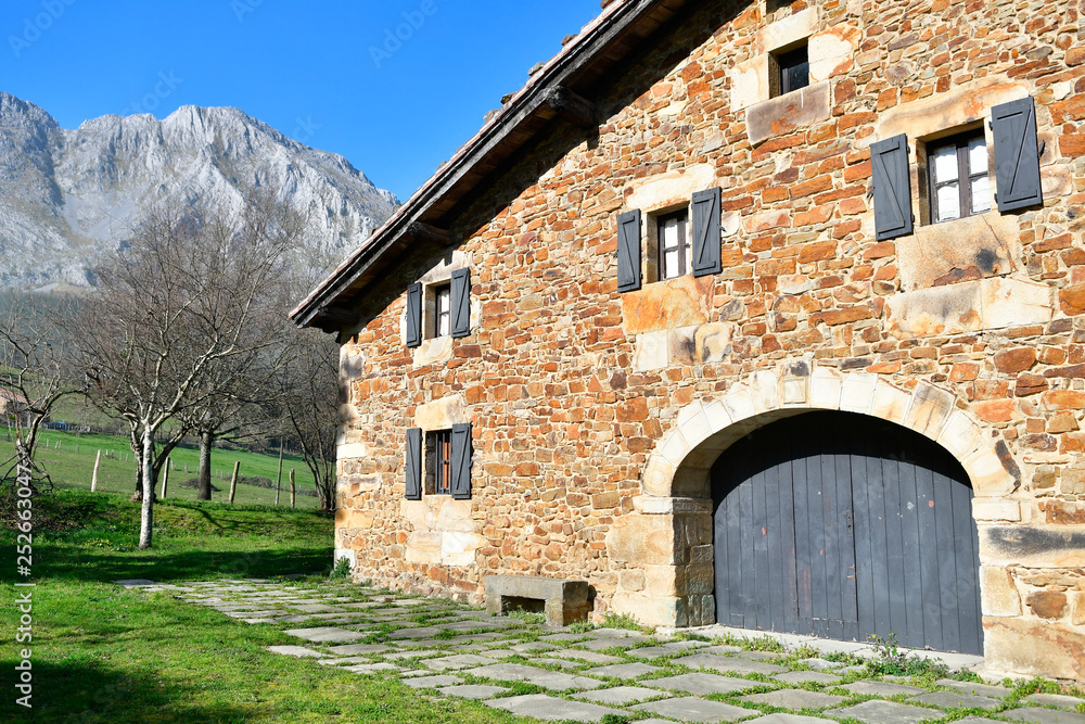 traditional country house of basque country