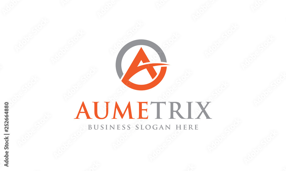 Fototapeta premium A letter logo design template a sign icon symbol graphics