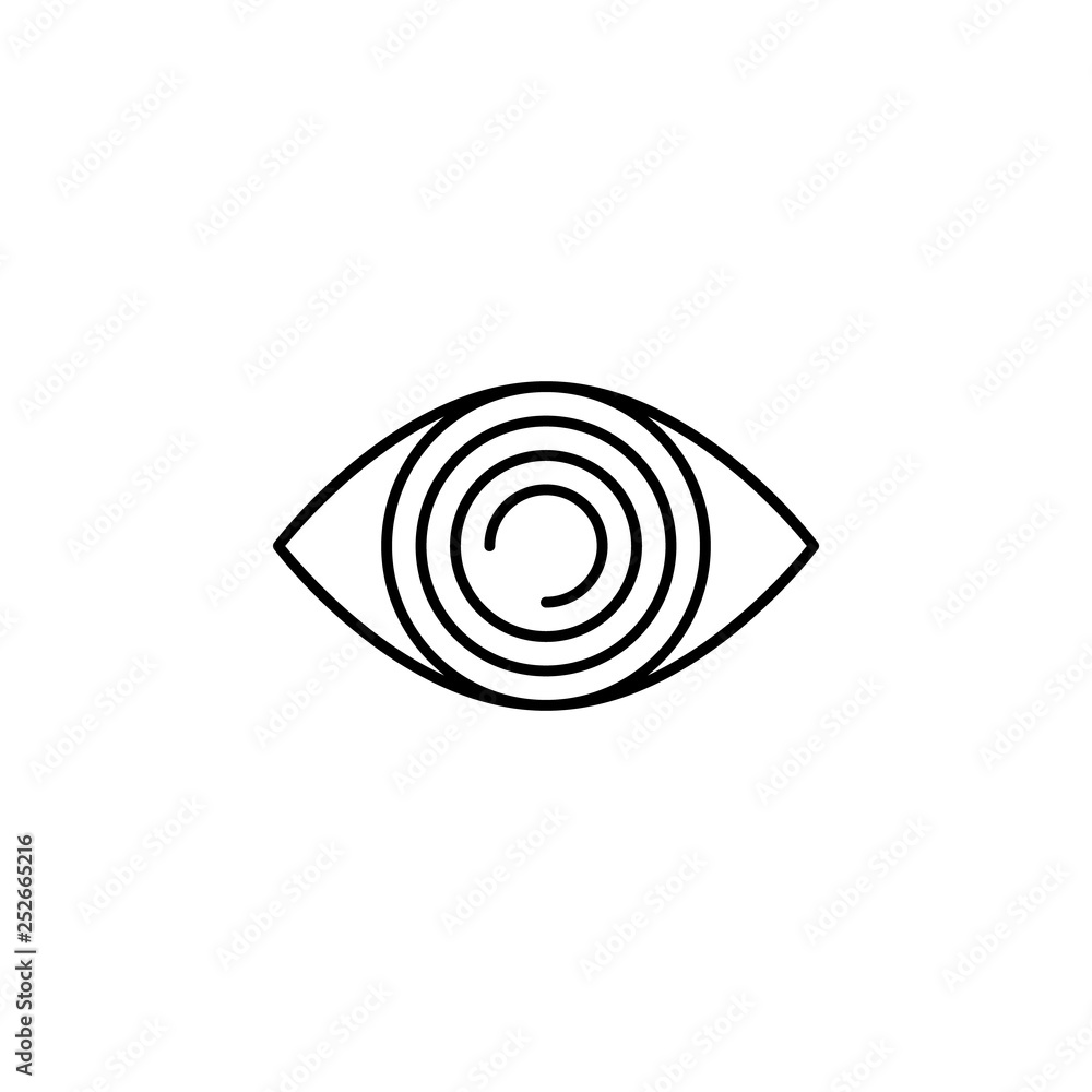 human organ eye outline icon. Signs and symbols can be used for web, logo, mobile app, UI, UX human organ eye outline icon. Signs and symbols can be used for web, logo, mobile app, UI, UX