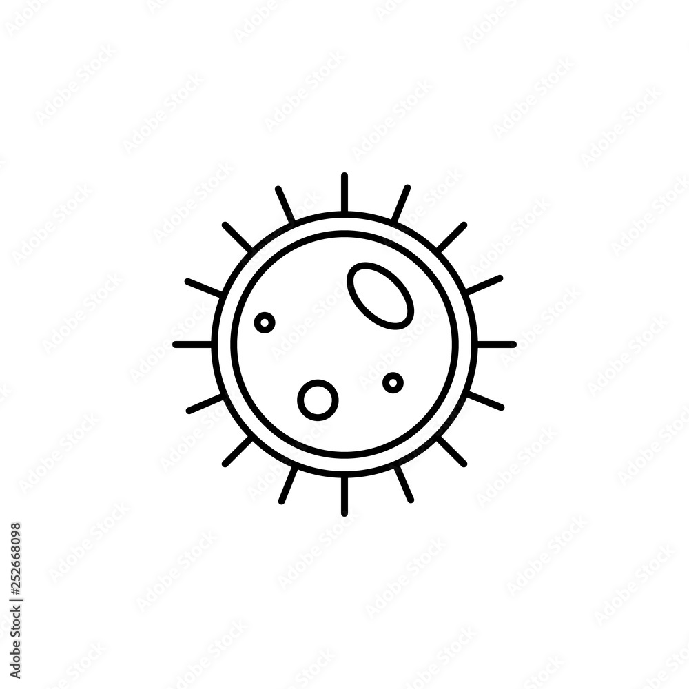 human organ big cellule outline icon. Signs and symbols can be used for web, logo, mobile app, UI, UX human organ big cellule outline icon. Signs and symbols can be used for web, logo, mobile app, UI, UX